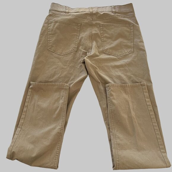 Members Mark Mason 5 Pocket Pants Mens 32x32 Khaki Straight Fit Chino - Picture 2 of 7